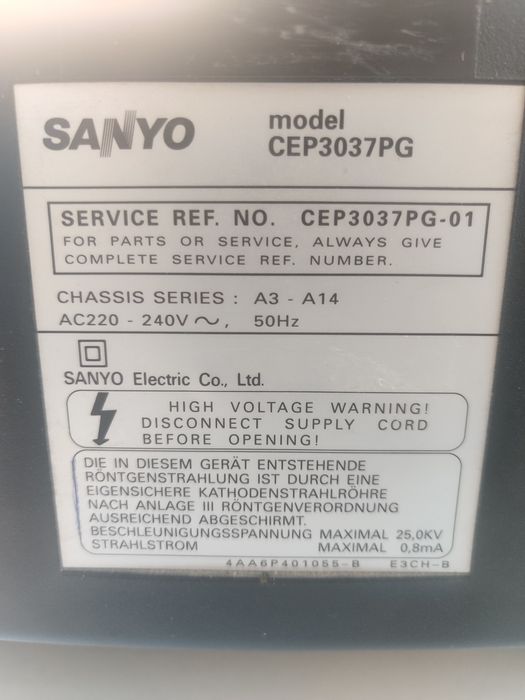 Televisão Sanyo CEP3037PG-01