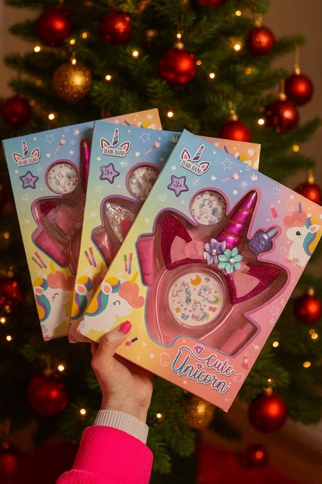 Дитячий набір косметики з обручем Единоріг