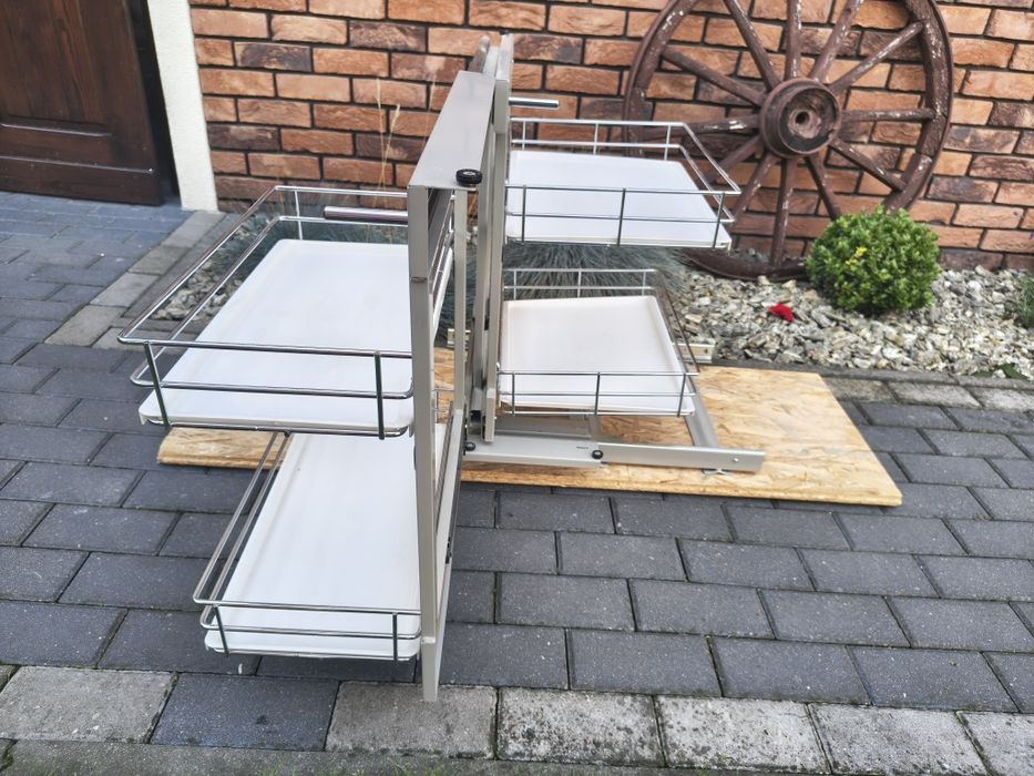 Maxima EVO II Rejs Cargo Kosz narożny magic corner 800 lewy chrom pełne dno