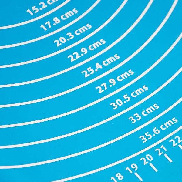 Силіконовий коврик для тіста 40х50см Блакитний
