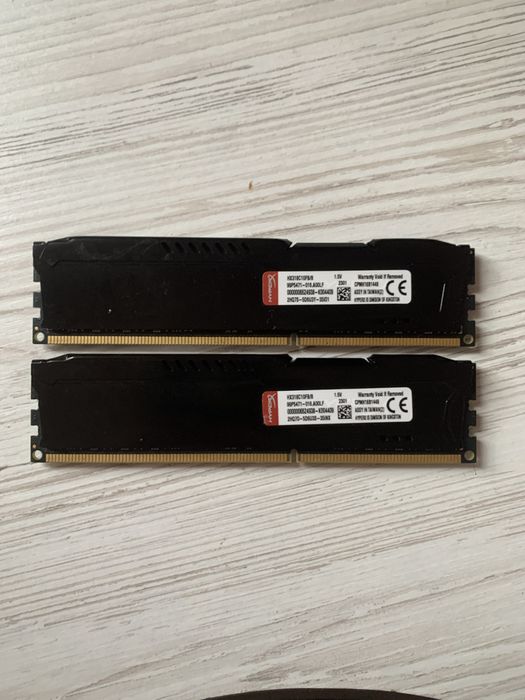 HyperX FURY DDR3 8GB 1600 МГц CL10 (б/в)