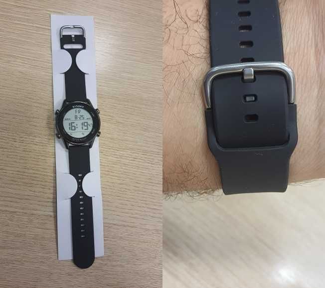 Nowy zegarek sporotwy Synoke elektroniczny stoper budzik datownik WR50