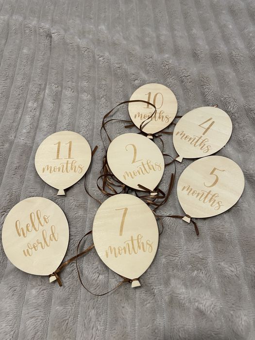 Placas bebé meses aniversário