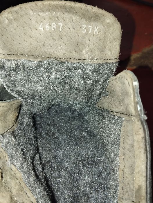 Черевики чорні зимові зі шкіри та замші на хутрі