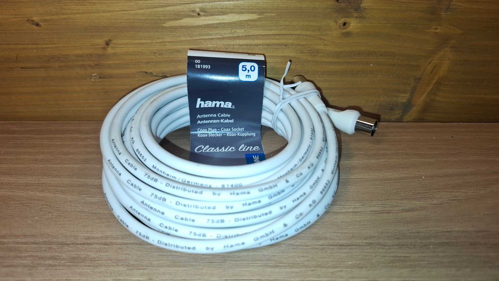 Kabel Antenowy - HAMA - 5 metrów