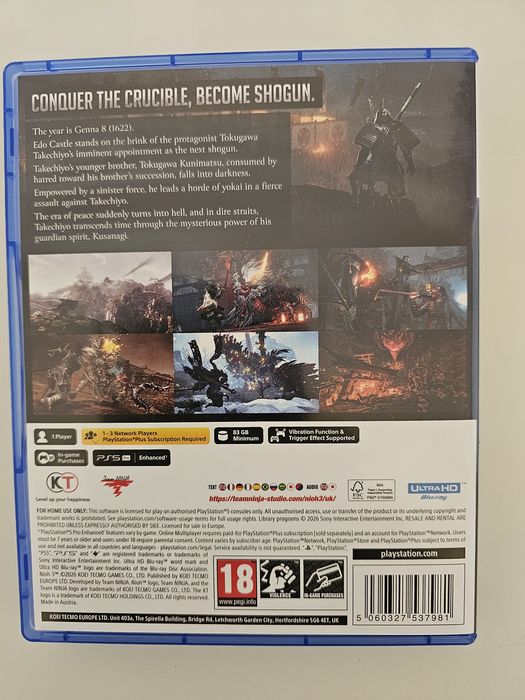 Nioh 3 jogo para Ps5