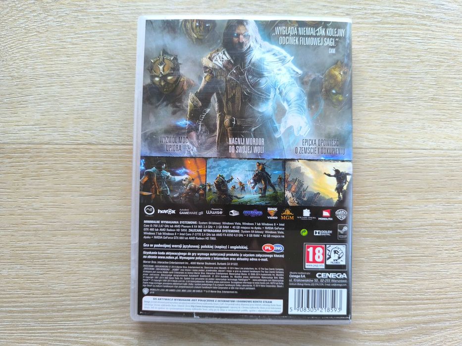 Śródziemie Cień Mordoru Edycja GOTY [PC] (POLSKA WERSJA) 5xDVD - BOX