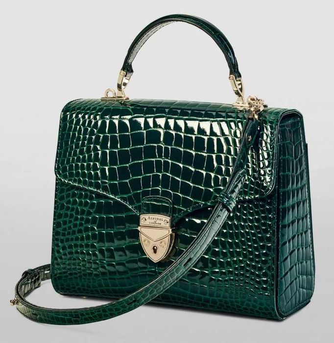 Aspinal Of London Mayfair сумка, оригінал, зелена шкіра