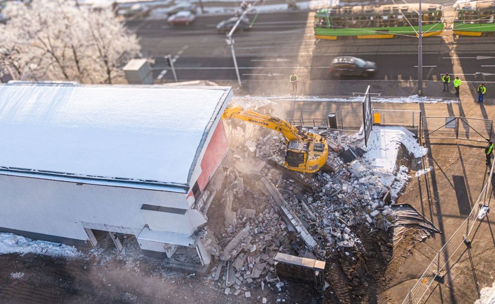 Rozbiórki Wyburzenia Frezowanie Wywóz Gruzu w Kontenerach 20 ton