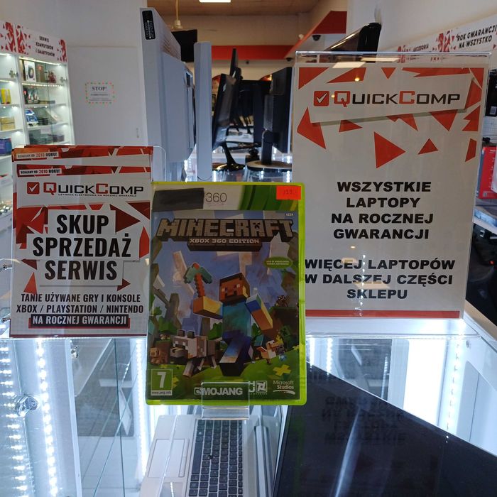 Gra XBOX 360 / X Series Minecraft Gwar 1 rok QUICK-COMP