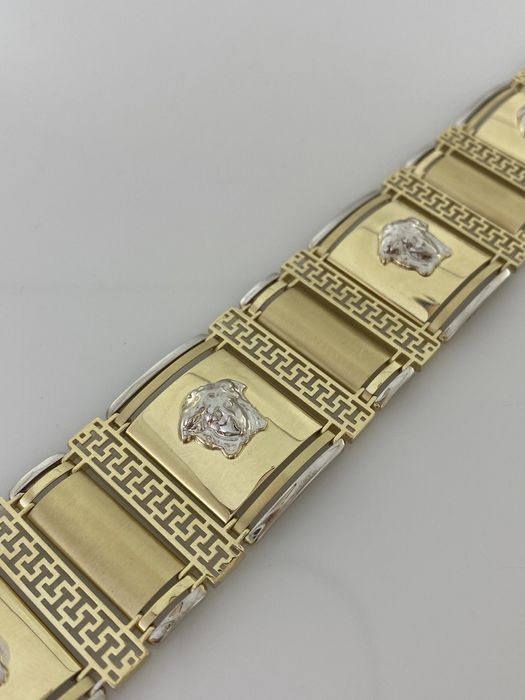 Złota bransoletka męska, Pròba 585. Nowa (4468)