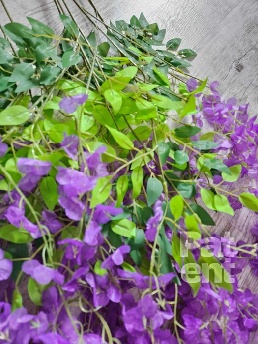 Wisteria fioletowa glicynia sztuczna girlanda dekoracja 12 sztuk