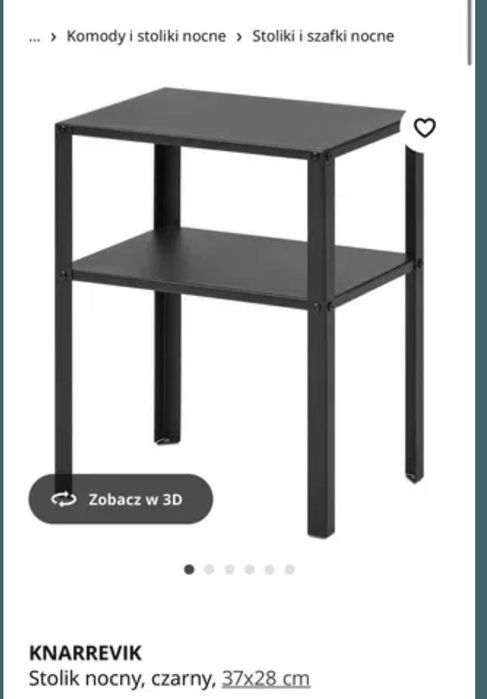 Dwa stoliki metalowe IKEA knarrevik