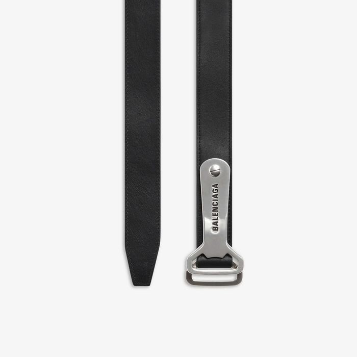 Men's Bottle Opener D Ring Belt in Black  Ремень Баленсиага открывашка для бутылки