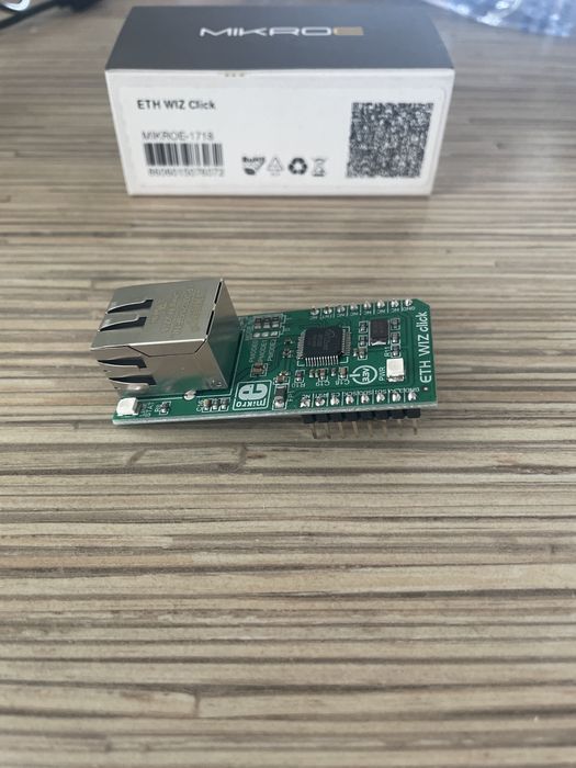 Mikroe 1718 eth wiz clic ethernet board