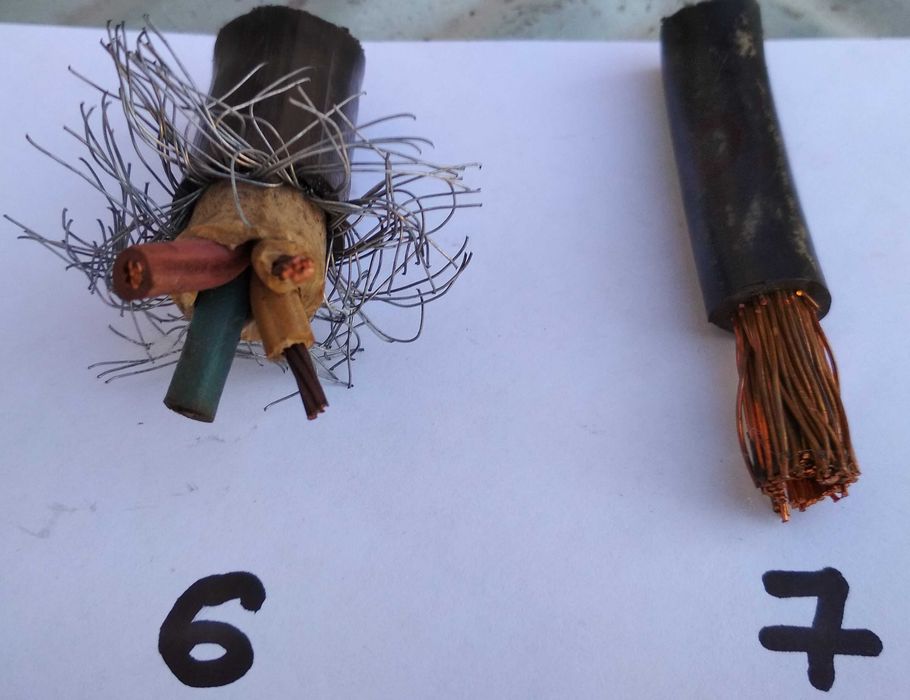 Кабель АВВГ бронекабель КГ, конденсаторы, вольтметр, амперметр.