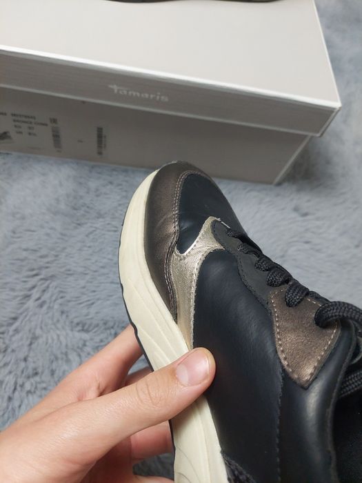 Tamaris czarne sneakersy damskie rozmiar 37