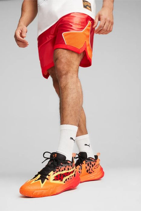 Мужские красные шорты PUMA HOOPS x CHEETOS Shorts
