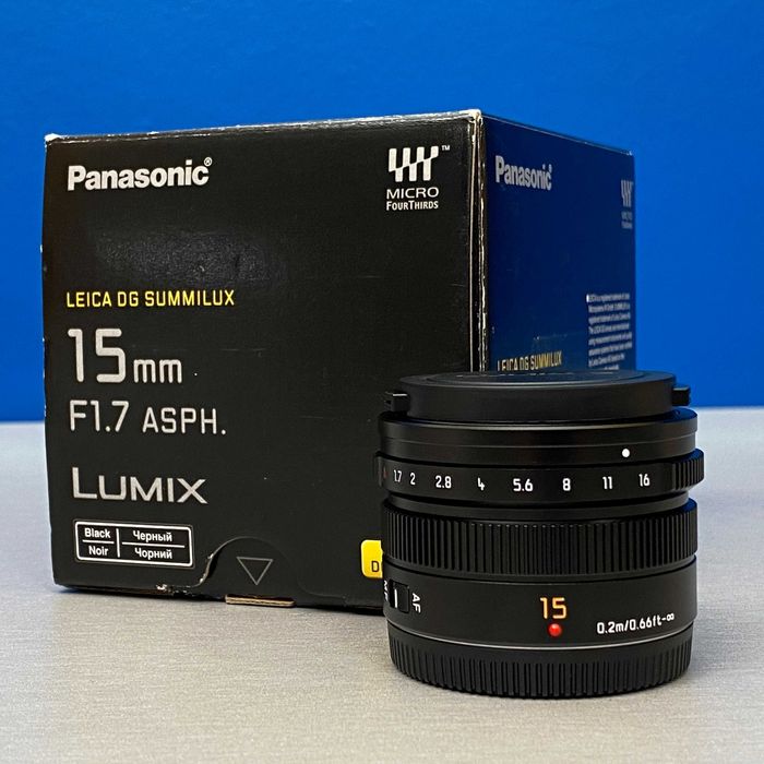 Panasonic Leica DG Summilux 15mm f/1.7 | NOVA | 3 ANOS DE GARANTIA