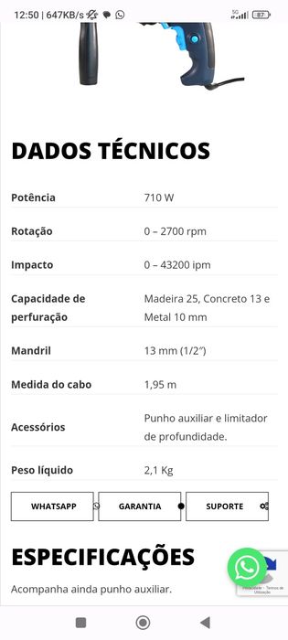 Parafusadora bateria e berbequim heinhell