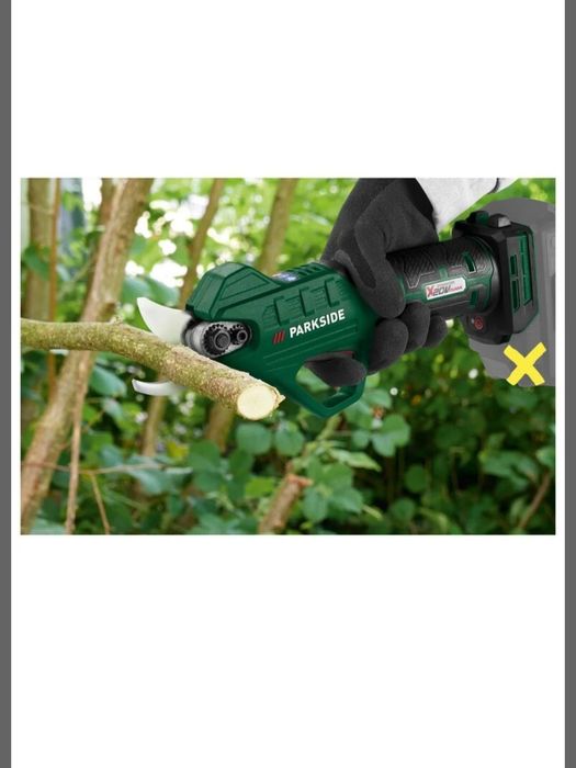 Tesouras de poda recarregáveis ​​de 20 V parkside