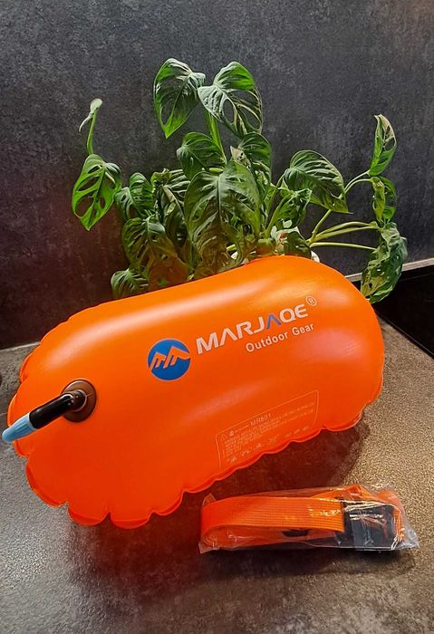 Bojka asekuracyjna do pływania dmuchana 40cm - expresowa wysyłka