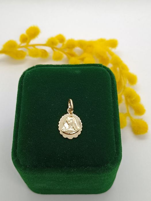 Zawieszka medalik ze złota, złoto pr. 585