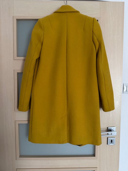 Płaszcz Zara Musztardowy