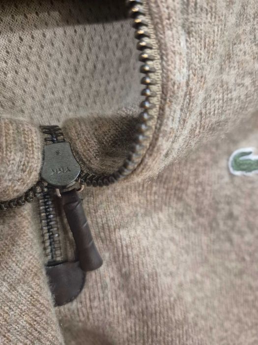 Шерстяной кашемировый свитер Lacoste 1/4 Zip