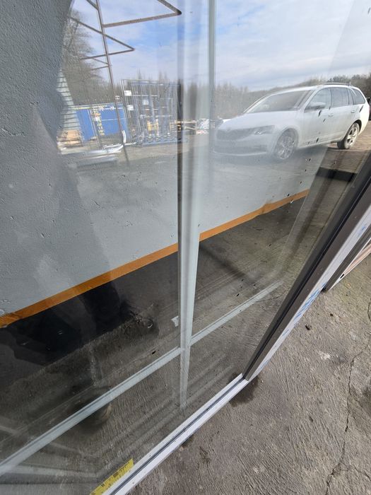 Okno veka 3 szyby białe szprosy 70×227 nowe