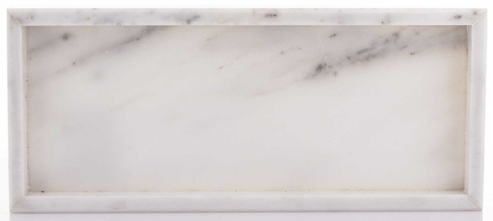 Taca dekoracyjna marmurowa 3x30x13 cm granit Patera ozdobna