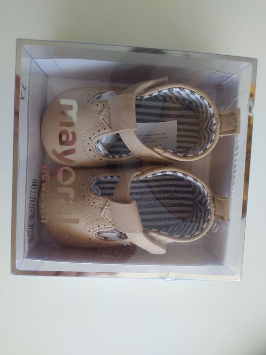 Sapato bege Mayoral tam. 17