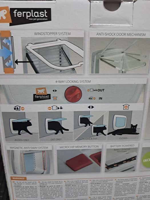 Przejście drzwiczki dla kota Ferplast Swing Microchip