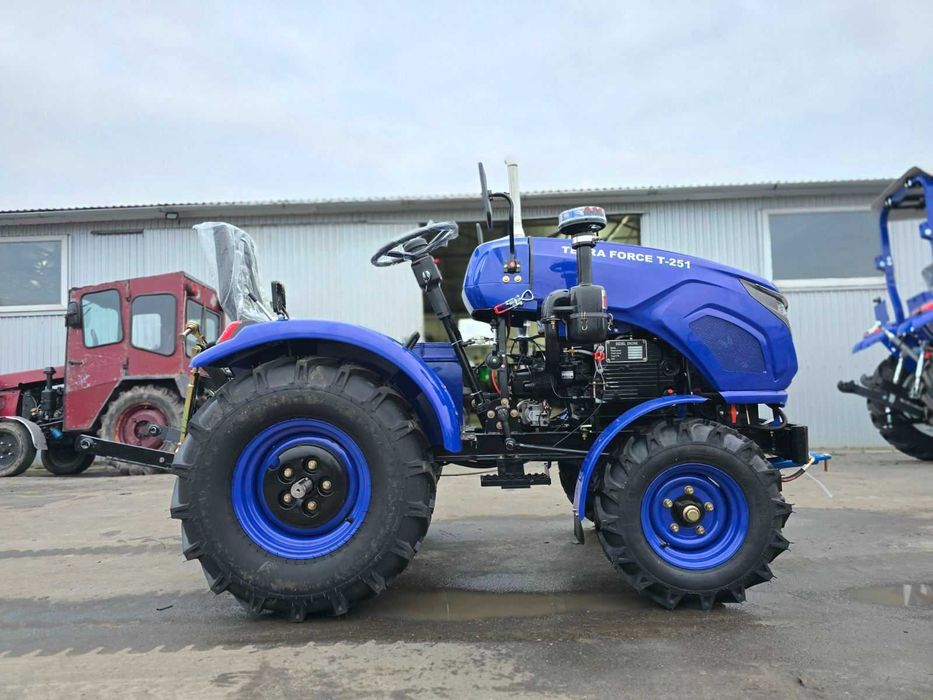 Мінітрактор, мототрактор із плугом польським, фрезою, TERRA FORCE 251