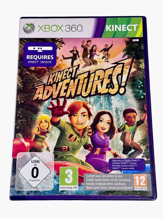 Zestaw - Xbox 360 Slim + sensor Kinect  + gra pudełkowa