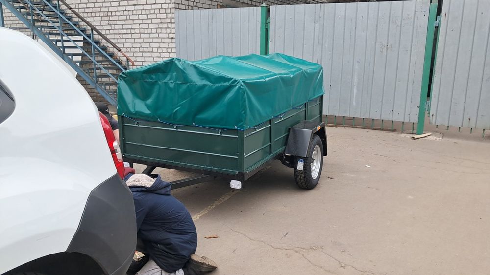 Тенты на прицепы ПВХ, евро , с рюкзак ткани