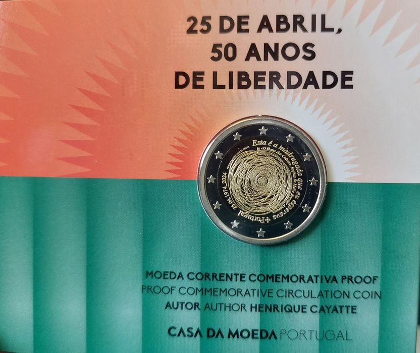 25 de Abril Commemorative Proof Coin