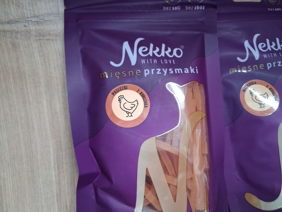 7 opakowań przekąsek dla kota Nekko