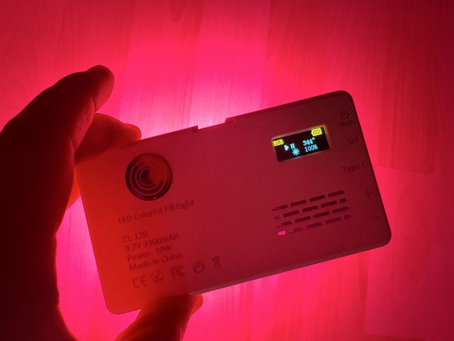 RGB LED Світло, CL-120 (W140RGB) лампа для фото і відео