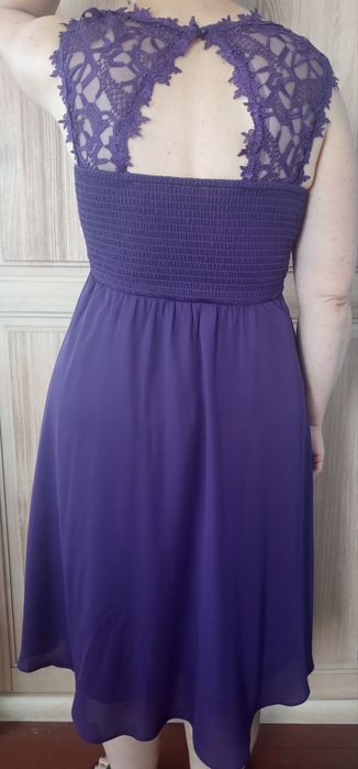 Sukienka wyjściowa fioletowa 40/42 jak nowa