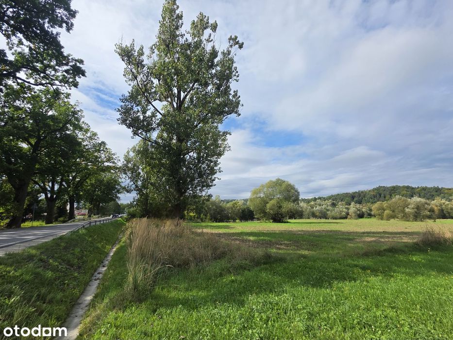 Komercyjna płaska działka pod iwestycję/82ary/bezpośrednio przy drodze