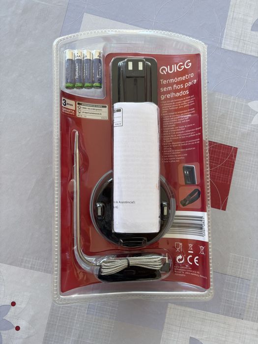 Termómetro Sem Fios para Grelhados Quigg - Novo em Embalagem Selada