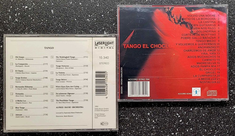 2 CD Tanga /Tango el Choclo, Tango