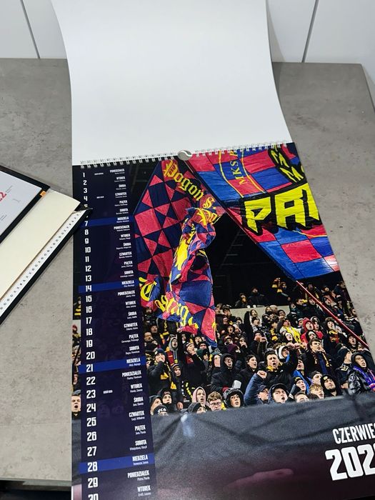 2 x Kalendarz 2026 trójdzielny i miesięczny  Pogoń Szczecin