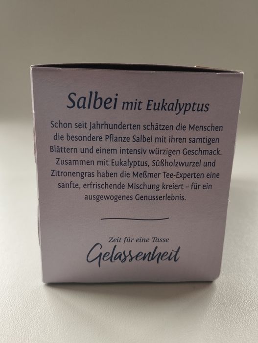 Meßmer Salbei mit Eukalyptus, herbata szałwiowa z eukaliptusem