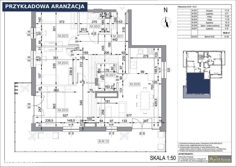 Apartament 102 m² z balkonem 31,5 m² – Na Stoku 118, Kielce