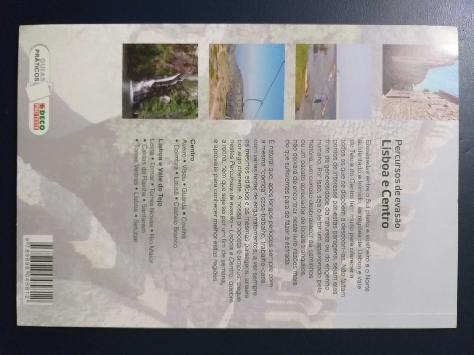 Livro "Percursos de evasão - Lisboa e Centro" da Deco Proteste Novo