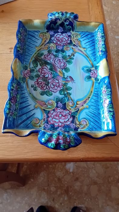 Alcobaça Ceramic Tray for Decoration