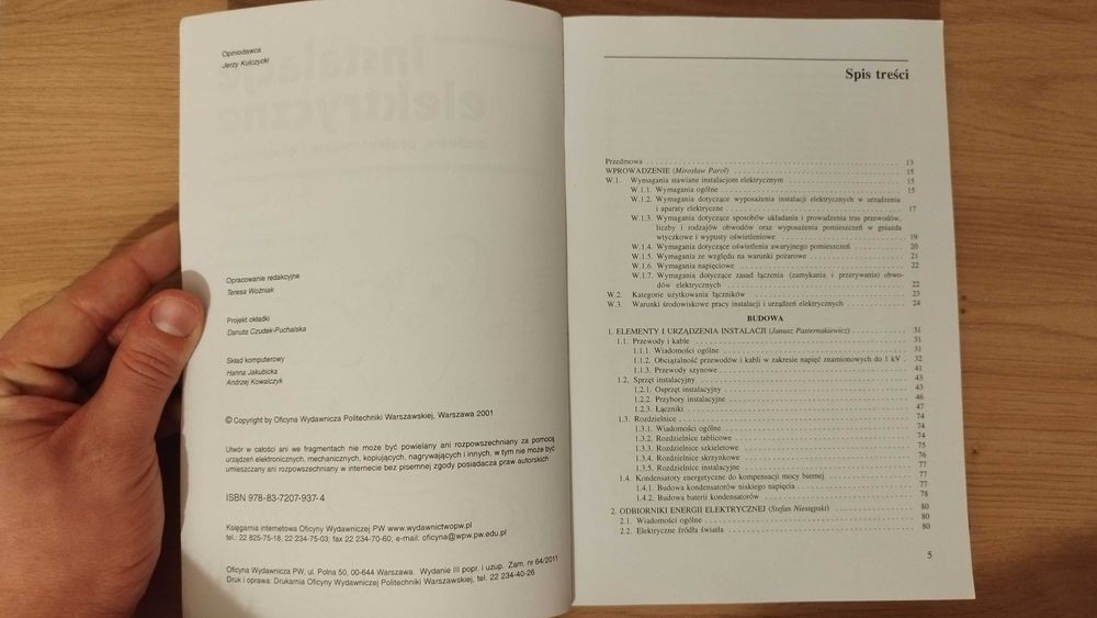 Instalacje elektryczne - budowa, projektowanie i eksploatacja