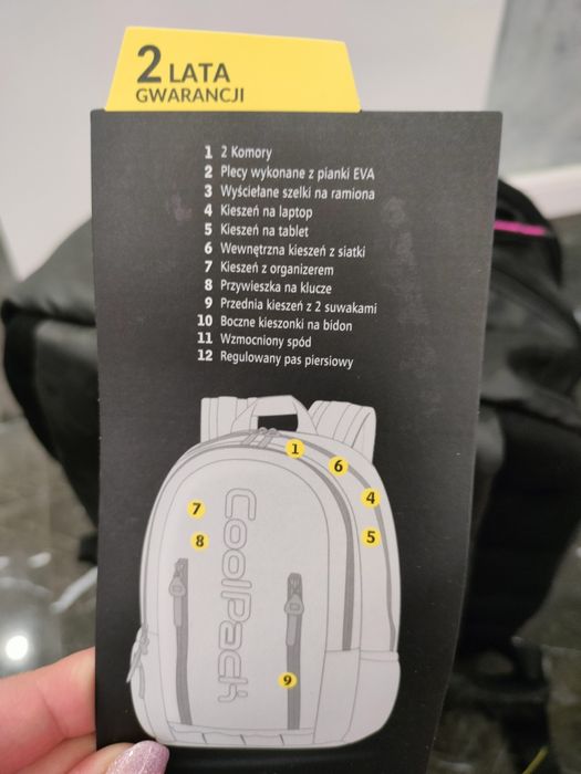 Plecak firmy Coolpack szkoła studia wycieczka wodoodporny